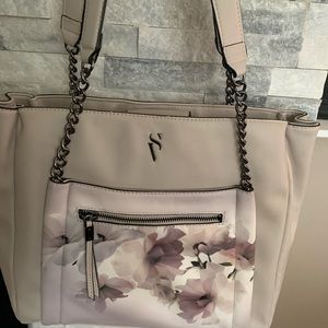 Vera Wang Taupe Floral Large